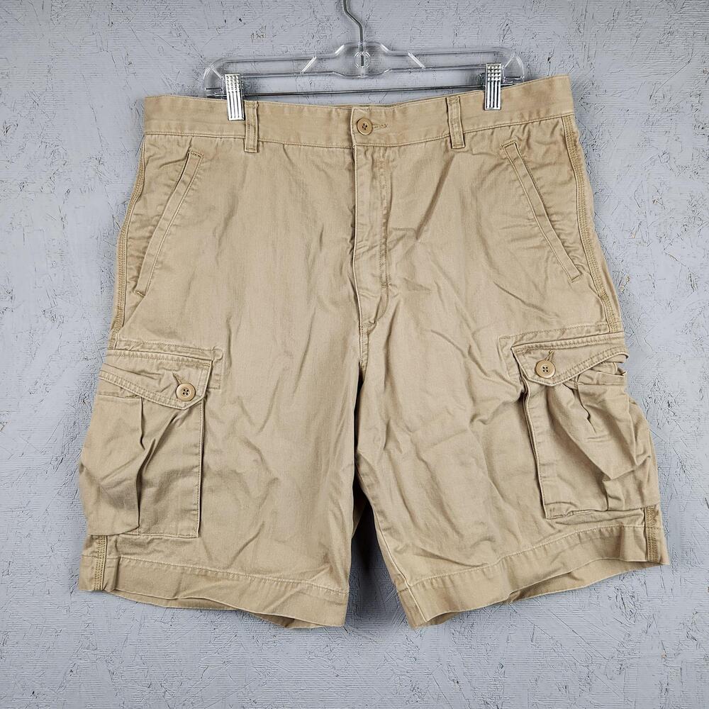 Banana Republic Cargo Shorts Mens 38 Khaki Utility Pockets Casual Outdoors Golf